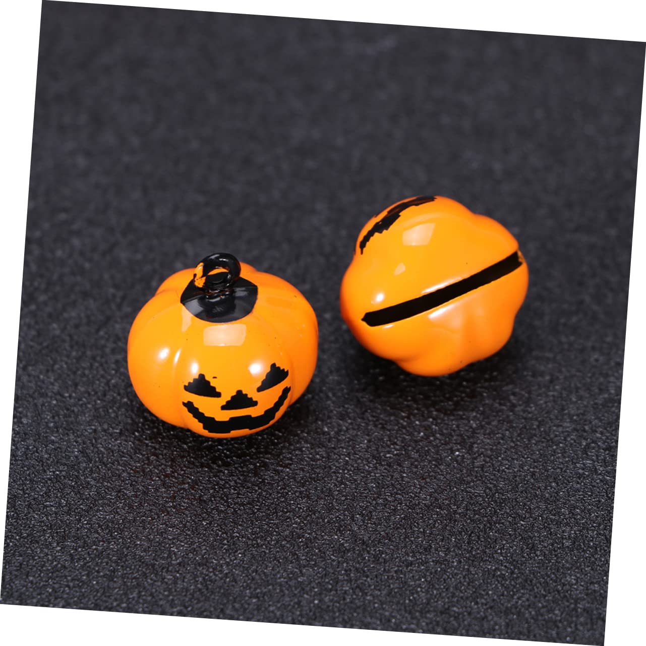 Hohopeti Halloween Pumpkin Pendant 12 Pack Copper Pet Charms for Jewelry Making and Pet Accessories