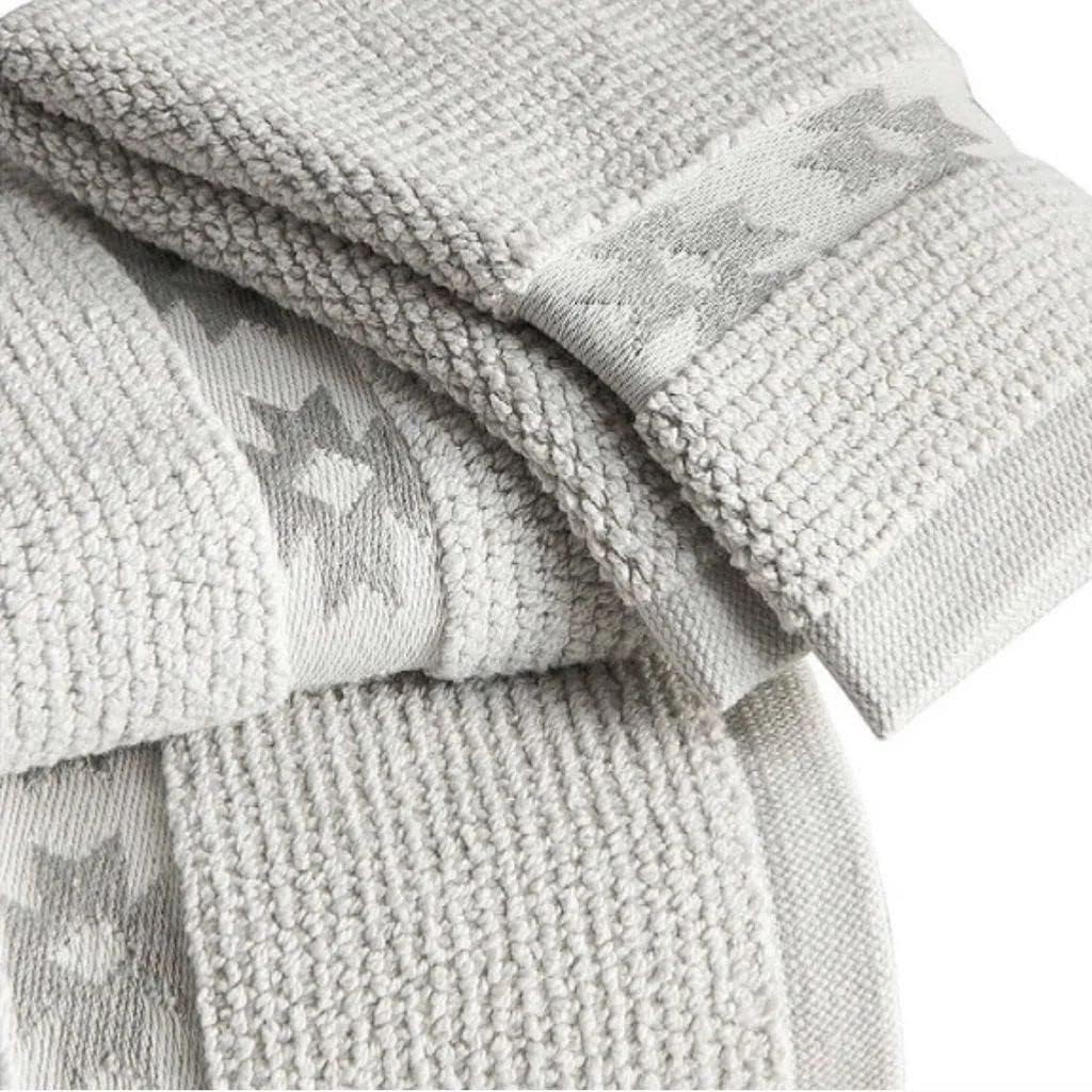 Turkish Bath Towel Set 3Pc Gray