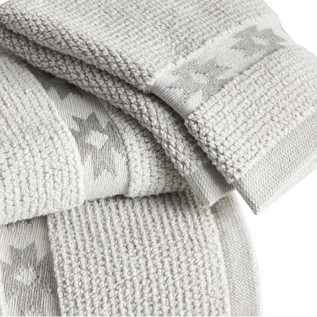Turkish Bath Towel Set 3Pc Gray