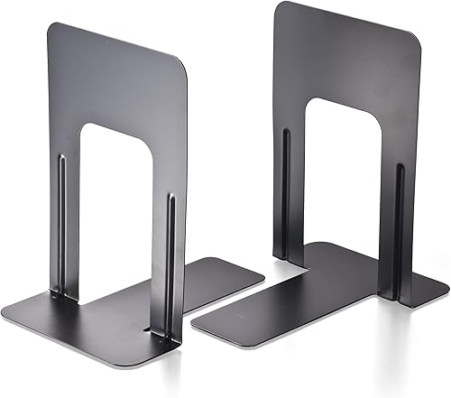 Officemate Sujetalibros antideslizantes, 9 pulgadas, base antideslizante, revestimiento esmaltado a prueba de virutas (93051)