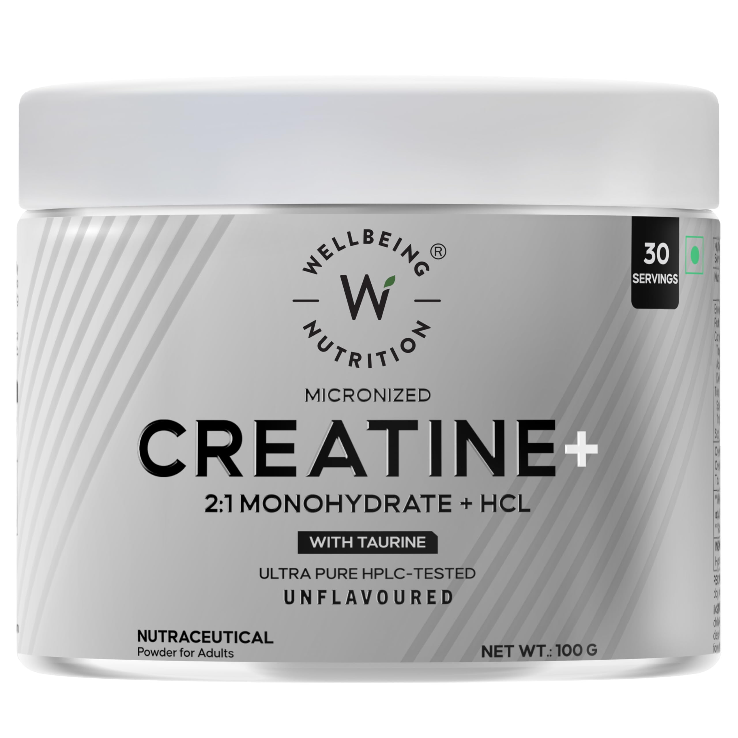 Sponsored Ad - 100% Pure Micronised Creatine Powder Monohydrate + HCL | Taurine | For Muscle Strength & Recovery, Muscle Growth & Cognition | Unflavoured,100g, 30 servings For Men & Women