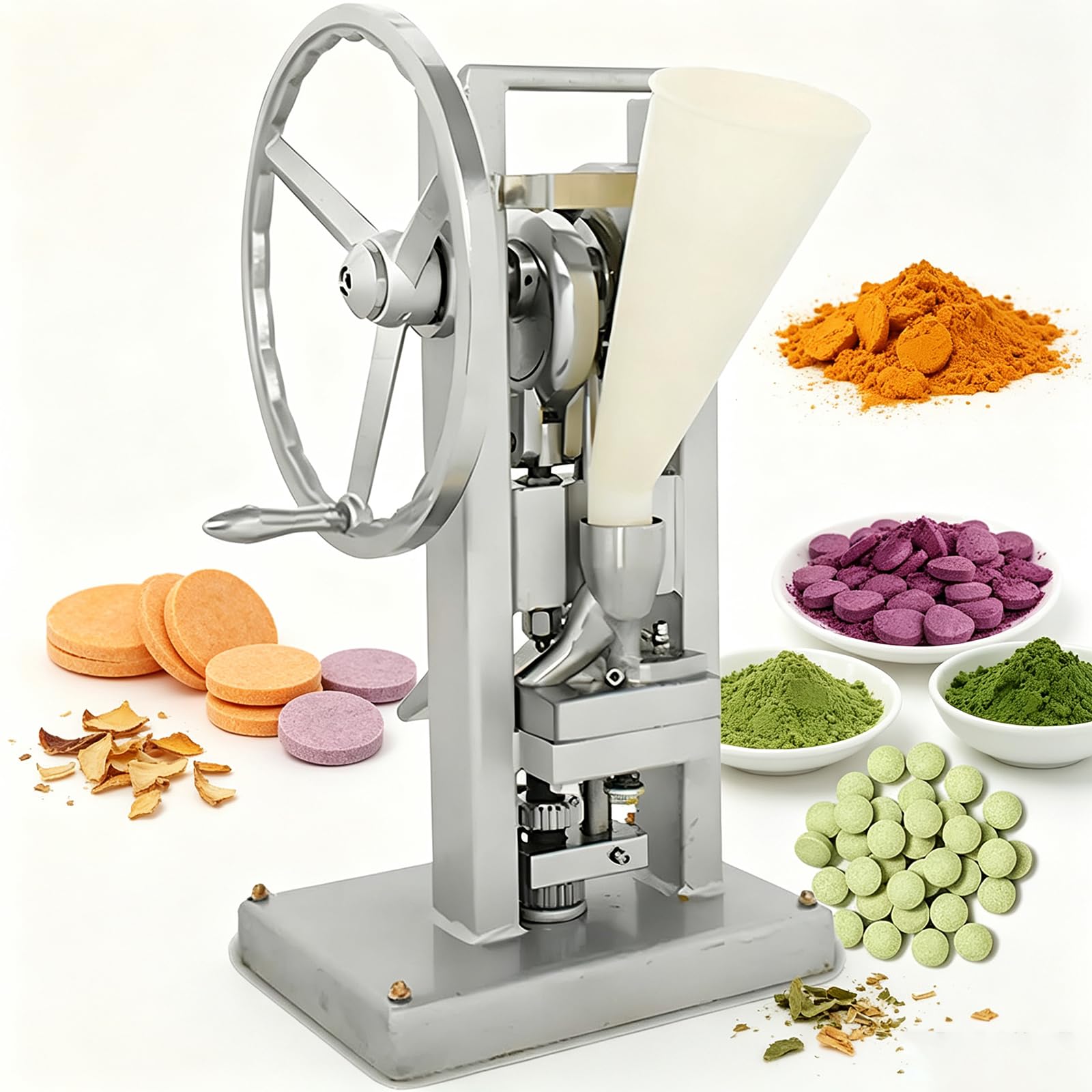 Presse Comprimés Manivelle Poudre, 2000 Pièces/Heure, Tablet Press Machine