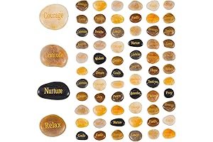 Engraved Inspirational Stones with Words of Encouragement