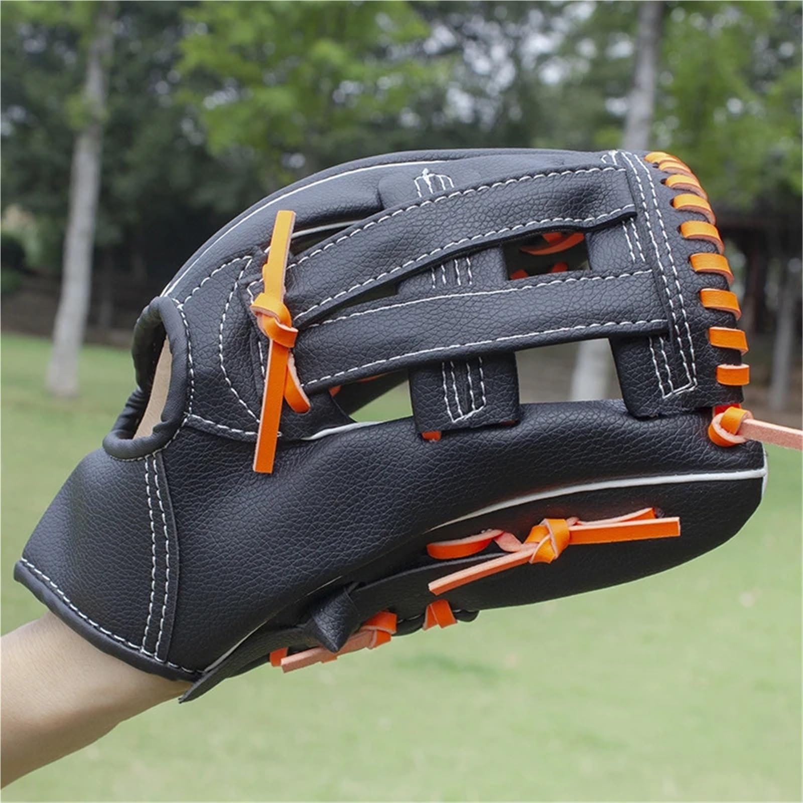 Baseball Handschuhe Baseball-Sporthandschuh, professionelle PU-Jugendschüler, Training, Baseballspiele, Catcher-Handschuhe, 10,5/11,5/12,5 Zoll