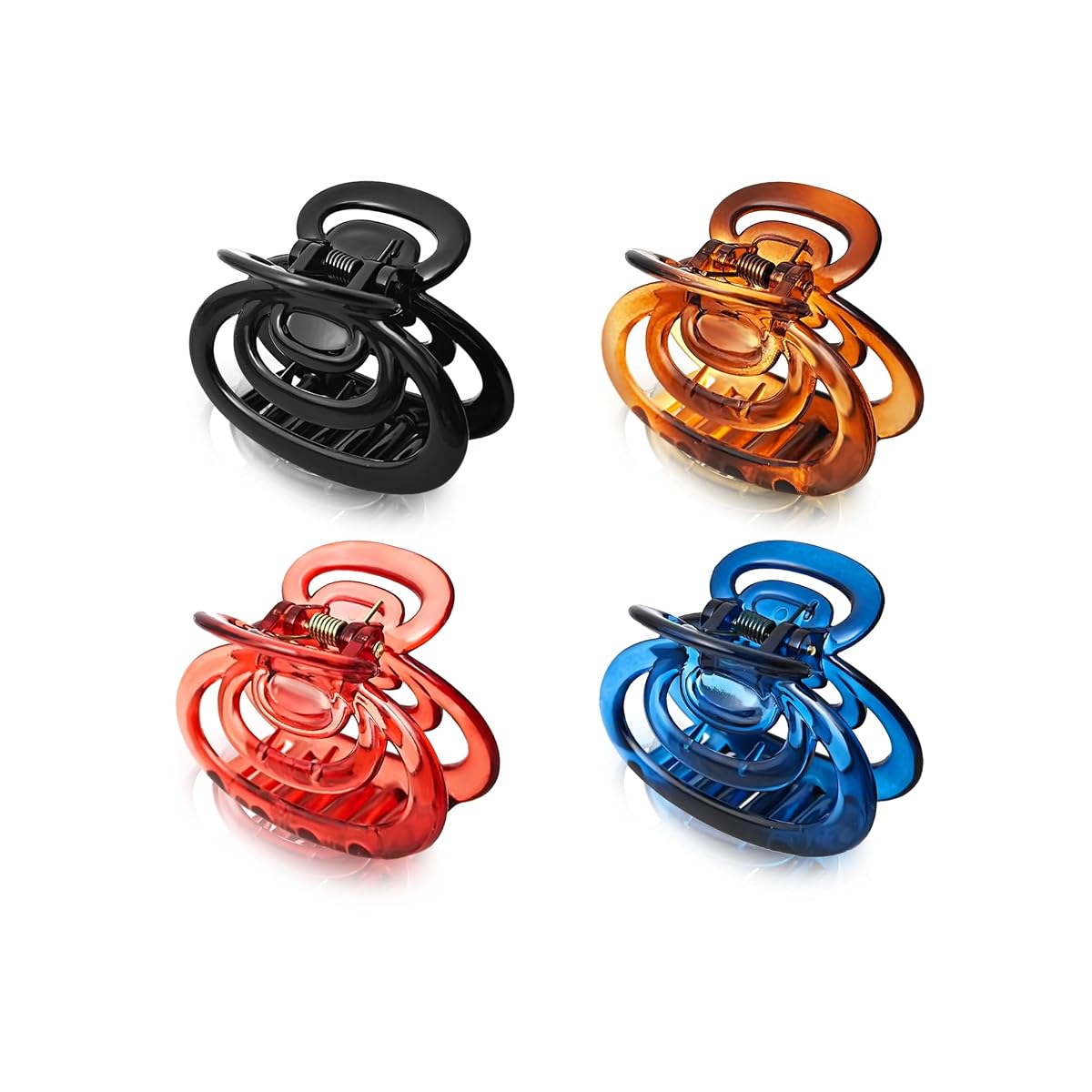 Sanas Hair Clips For Women (4Pcs) Claw Clips Fancy Butterfly Clips Hair