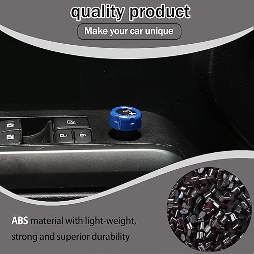 Miniatura 3 de Lcojicep Cubierta circular de botón de volumen para consola central de automóvil compatible con Tacoma 2015-2022, accesorios de decoración de