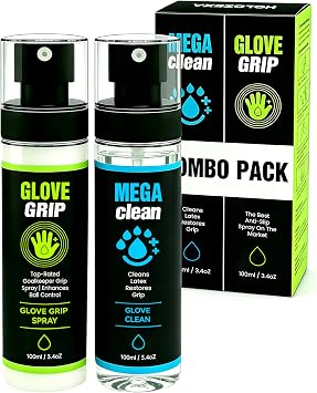 Soccer Goalkeeper Glove Grip Spray and Cleaner Set,2 x 100 ml