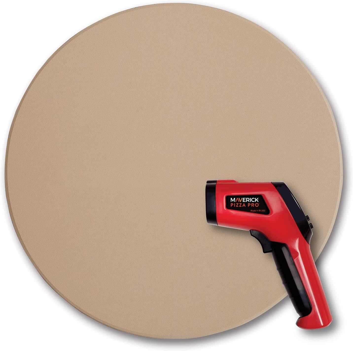 Maverick PS-15 Grilling Pizza Stone + Infrared Thermometer Set