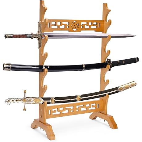 Lukar 6-Tier Sword Display Stand Floor, for Samurai Swords