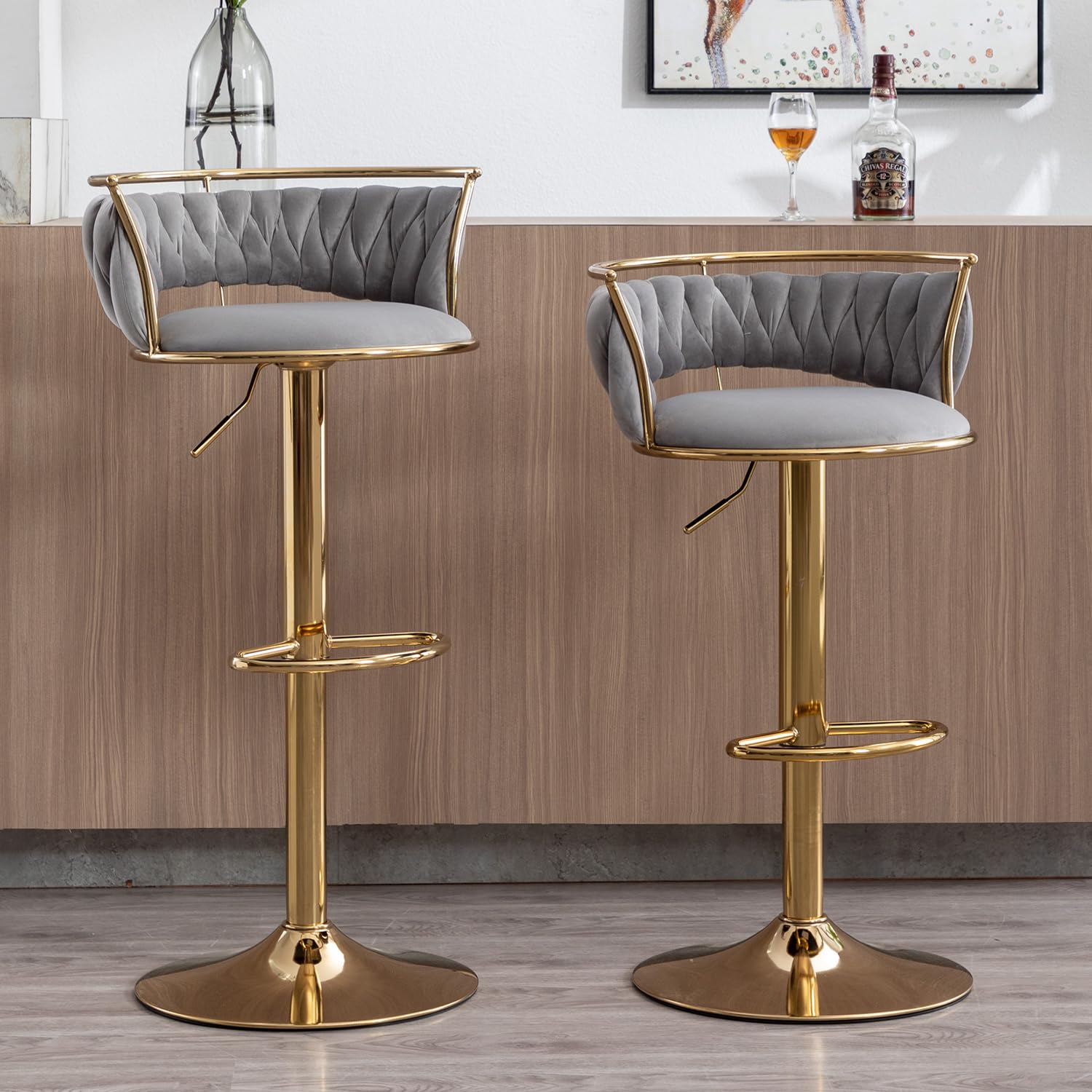 Amazon｜Ya-Home カウンターチェア 2脚セット バーチェア 北欧 モダン  