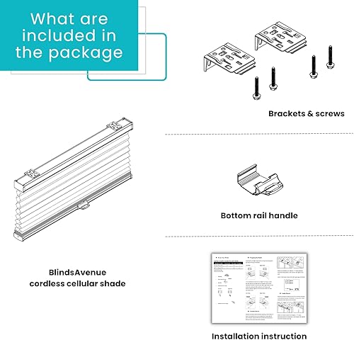 Miniatura 5 de BlindsAvenue Persiana celular inalámbrica en forma de panal de abeja, celda única de 916", filtro de luz, cervatillo, tamaño 26" de ancho x 72" de