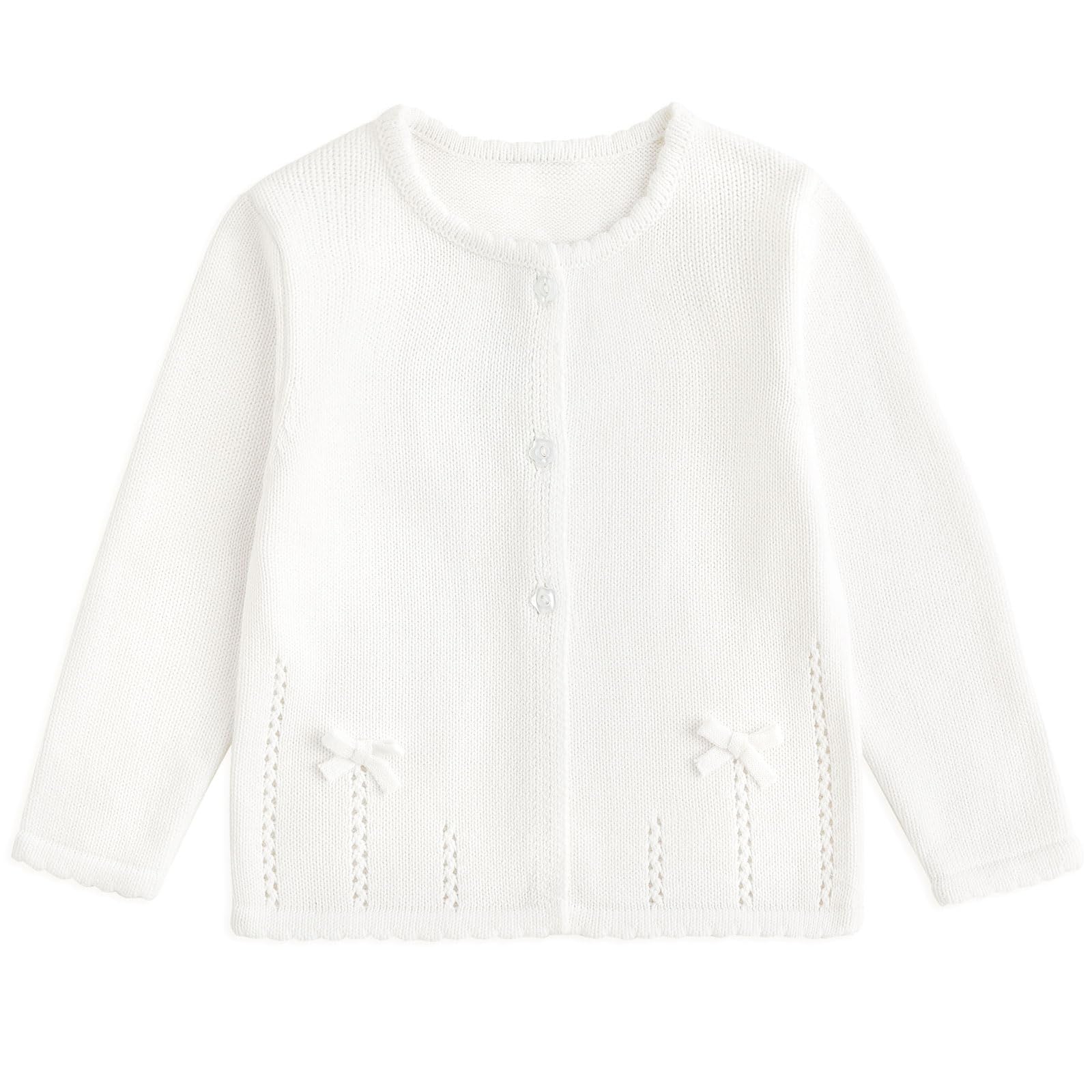 Curipeer Toddler Girl Sweater Cardigans, Long Sleeve Coat, 18M-9Y | Soft Warm Fabric, Spring and Fall Casual Wear, Little and Baby Girl