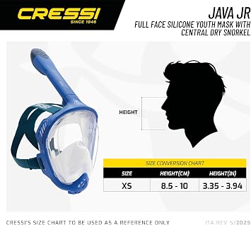 CRESSI since 1946 Java Adult Full Face Mask Compact Fit
