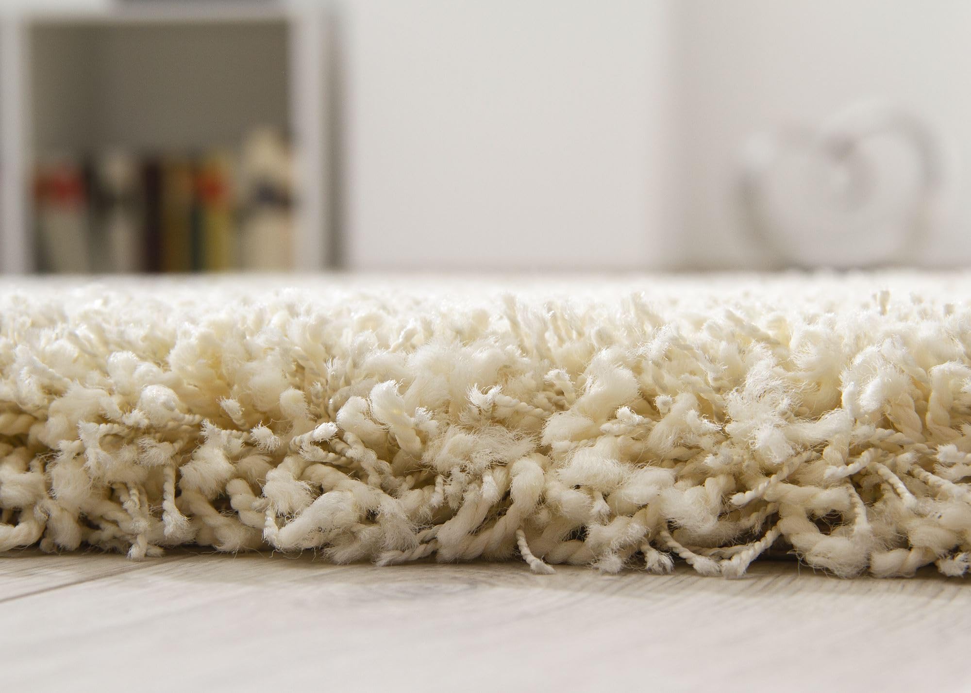Steffensmeier Ragolle Twilight Hochflor Teppich Shaggy, weich & elastisch, moderner Wohnzimmer Teppich, Creme 6926, 80x150 cm