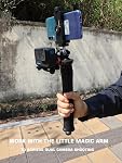 Tripod for Phone, Flexible Gorilla Pod, Octopus Bendable | Gorillapod with XL Phone Clip Holder & Actioncam Adapter, Trépied for Filming, Video