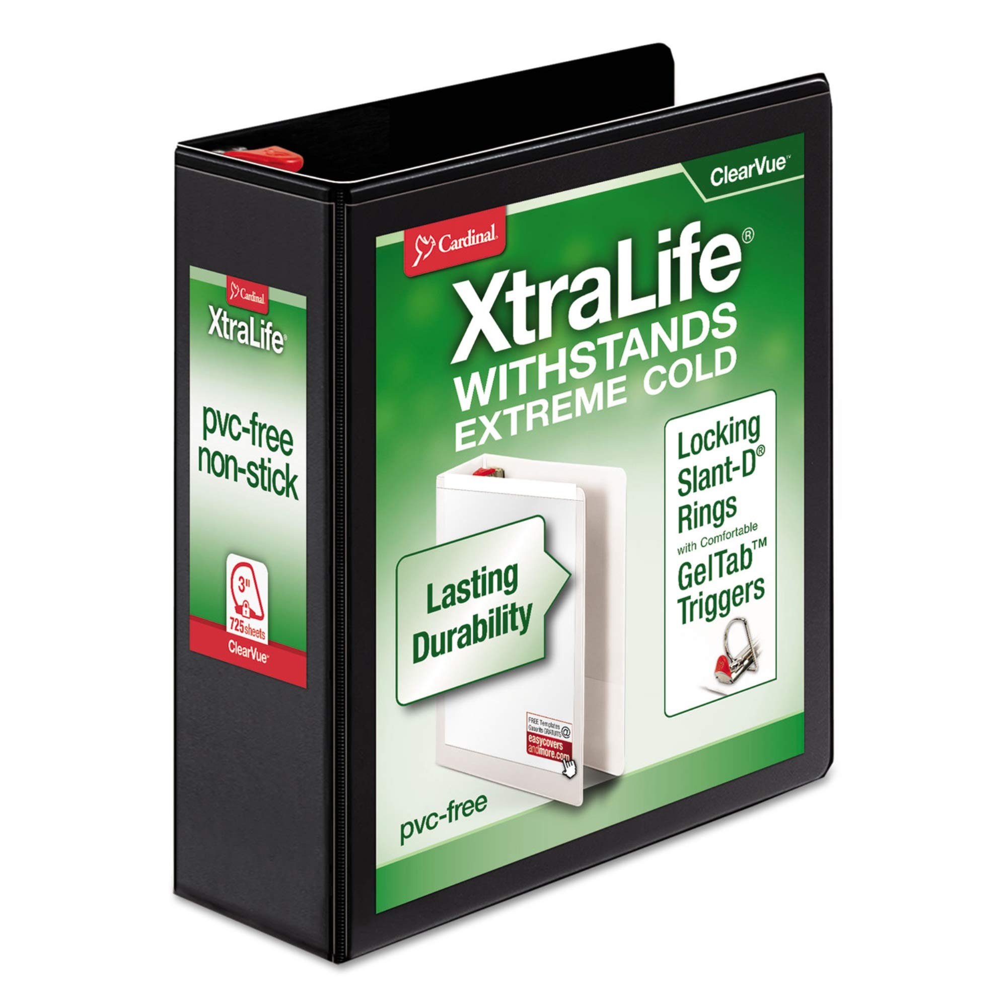 Cardinal Xtralife ClearVue - Archivadores de bloqueo Slant-D