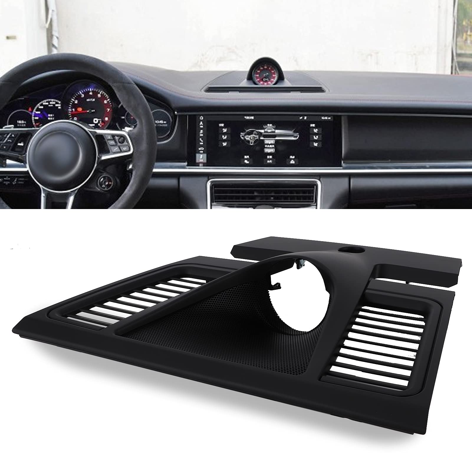 Cubierta Superior del Reloj del Tablero 970 552 151 01 Medidor del Tablero de Instrumentos Panel de Instrumentos circundante Ajuste para Porsche Panamerra 2010-2016