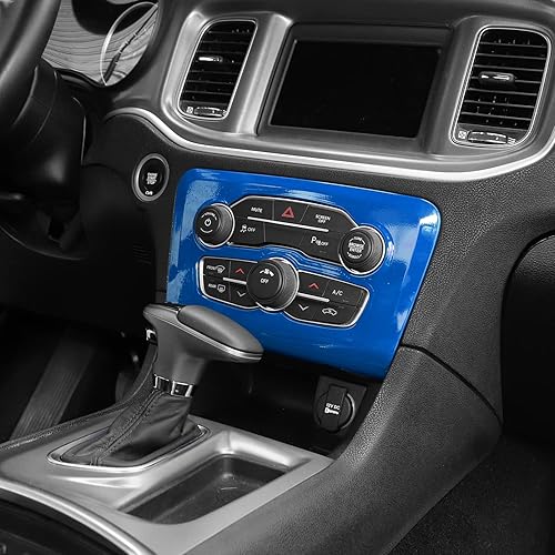 Vista 55 de Voodonala Para cargador de radio AC CD interruptor panel de ajuste para Dodge Charger 2015-2019, ABS rosa 1 unidad Rosa/Rebel Fun.