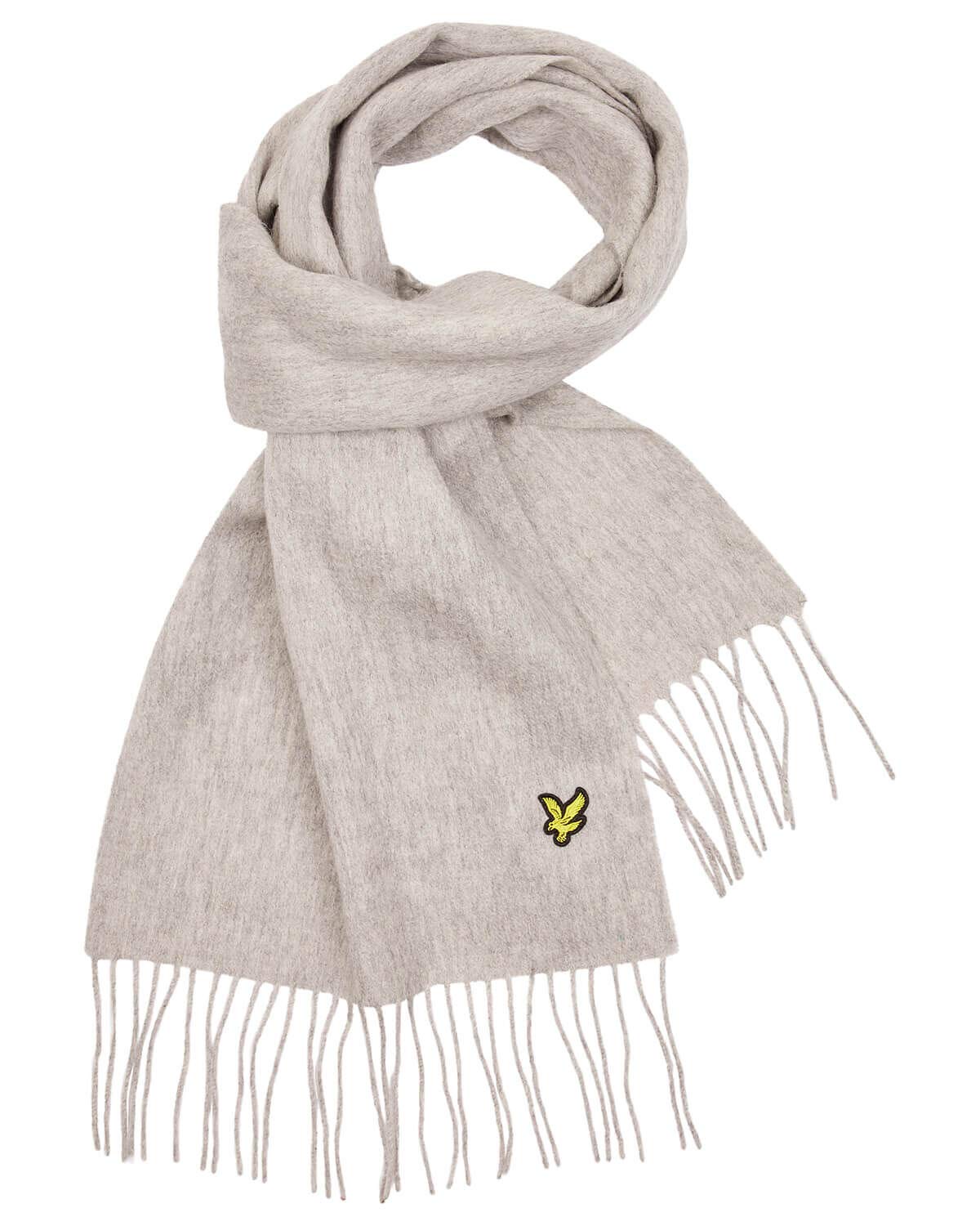 Lyle & Scott Men's Light Grey Marl Lyle And Scott Lambswool Scarf - 1Sz