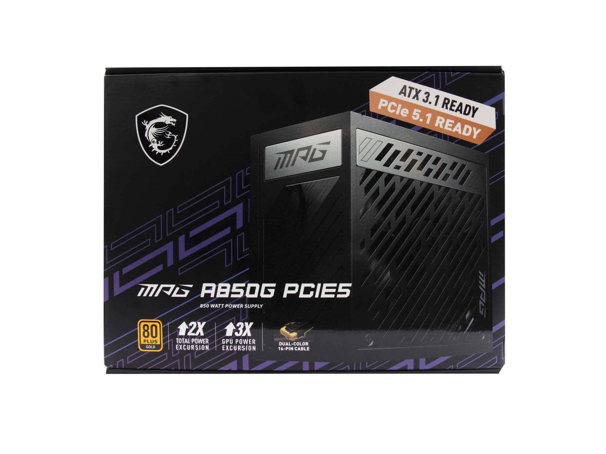 msi 4526541042232 Originale Desktop-PC Alimentatore 850 Watt MPG A850G PCIE5