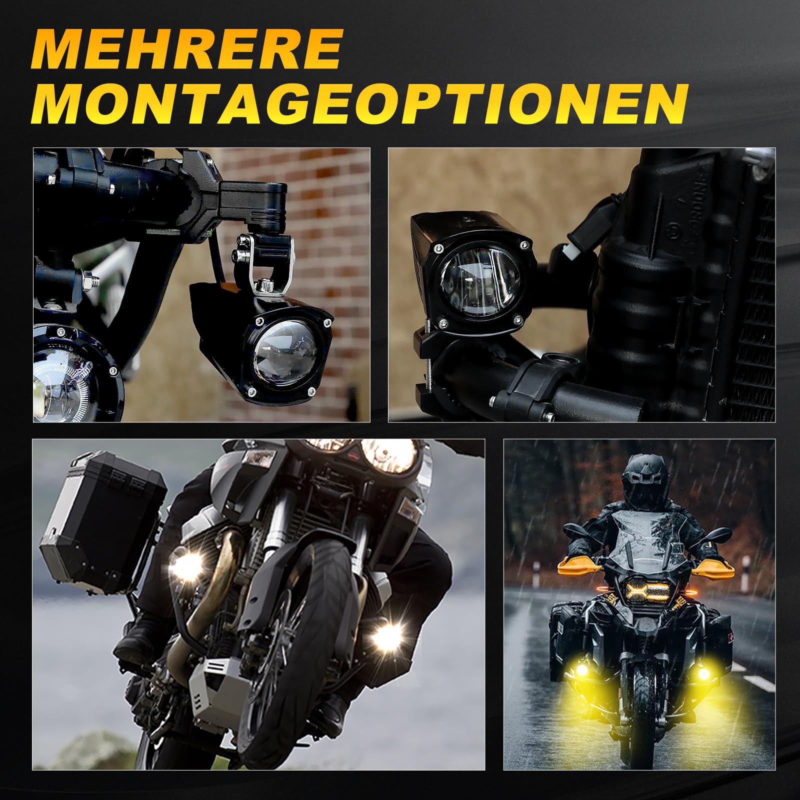 REALOVE Faros antiniebla LED para motocicleta