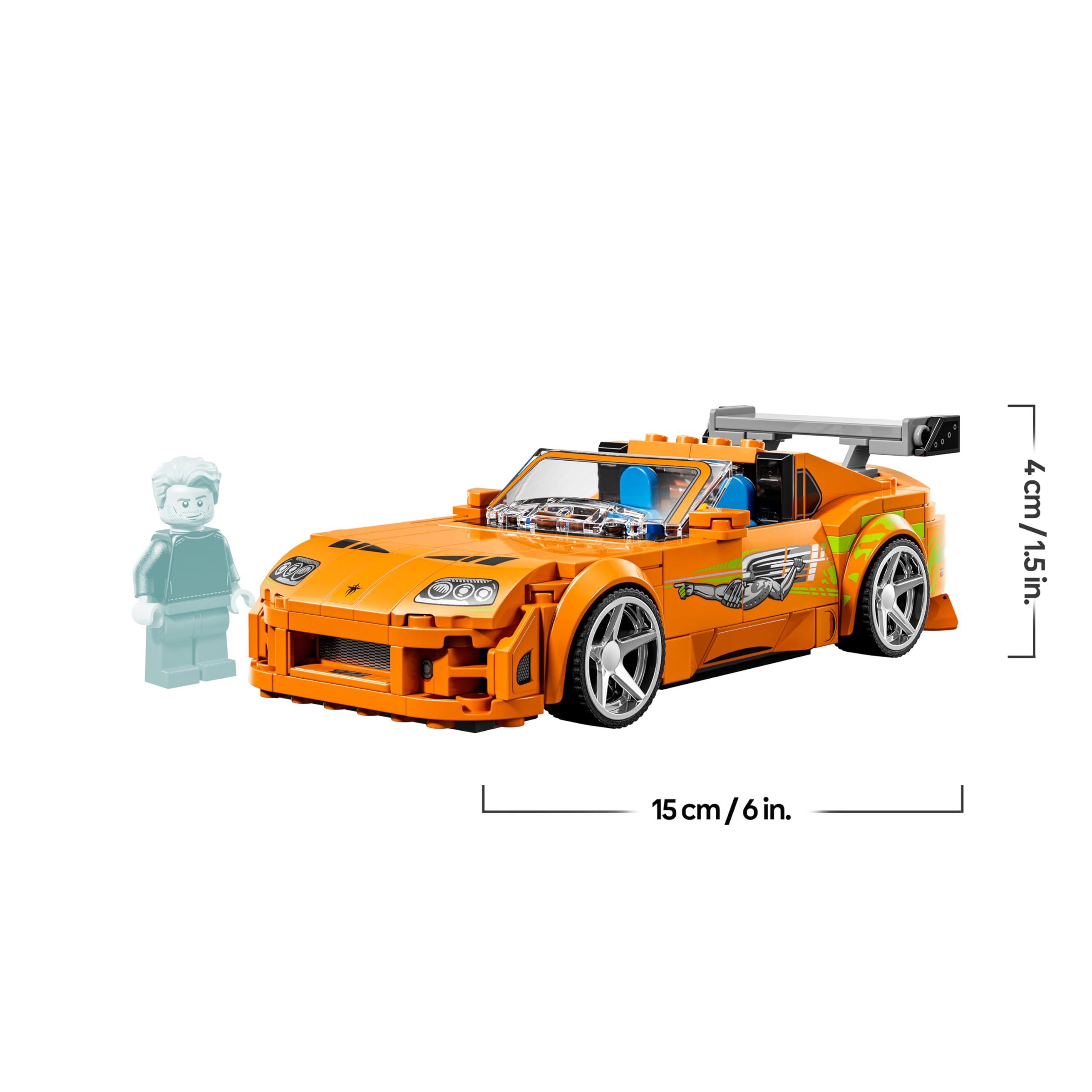LEGO Speed Champions The Fast and The Furious Toyota Supra MK4 Macchina Giocattolo - Modello di Auto con Minifigure di Bryan O'Conner - Regalo STEM per Bambini da 10 Anni in su Fan dei Film - 77260