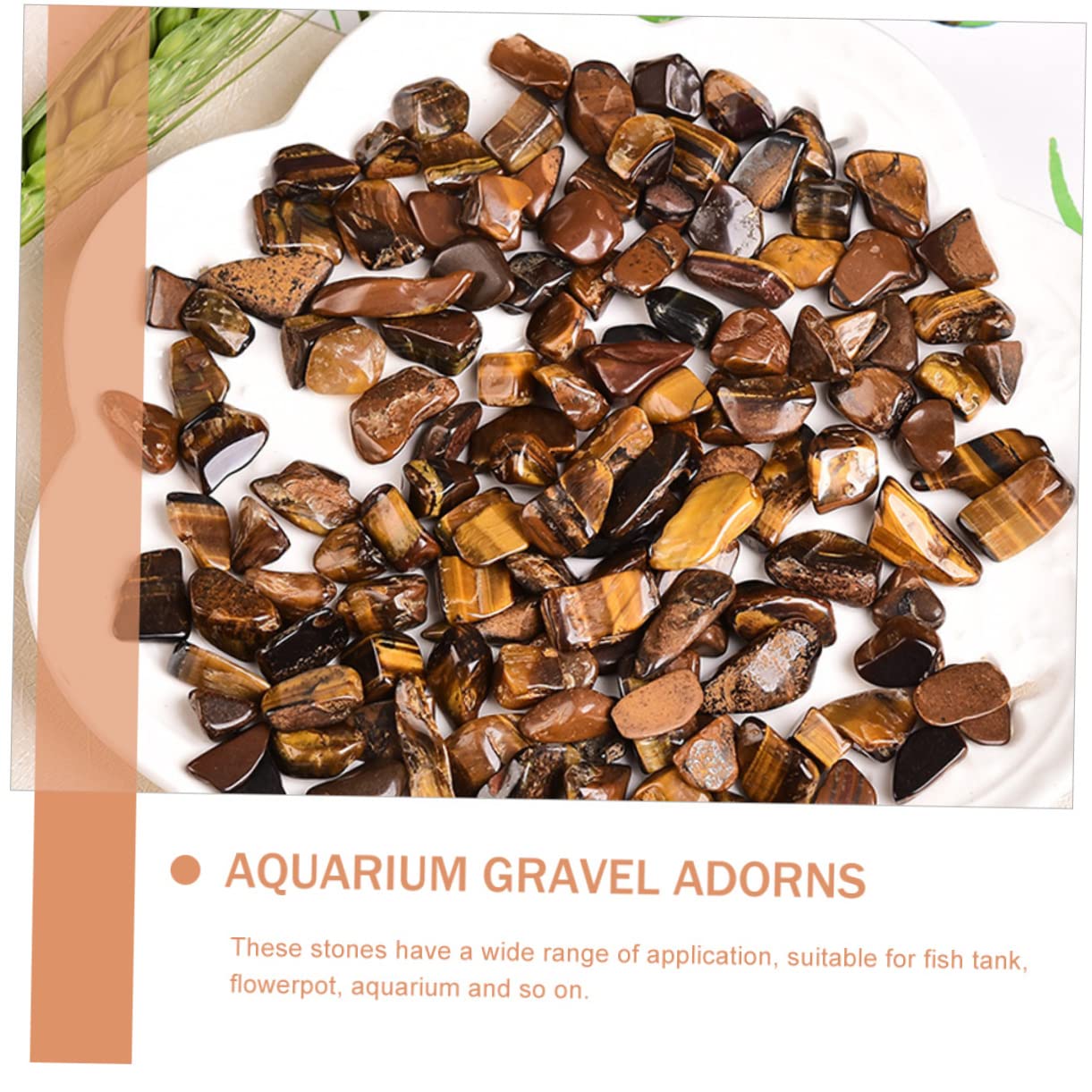 Happyyami Gartensteine ​​für Fische 2 Pfund Dekorativer Kies 7–9 Mm Augensteine Aquarium-Ornamente Terrarium- Einzigartiges Zubehör