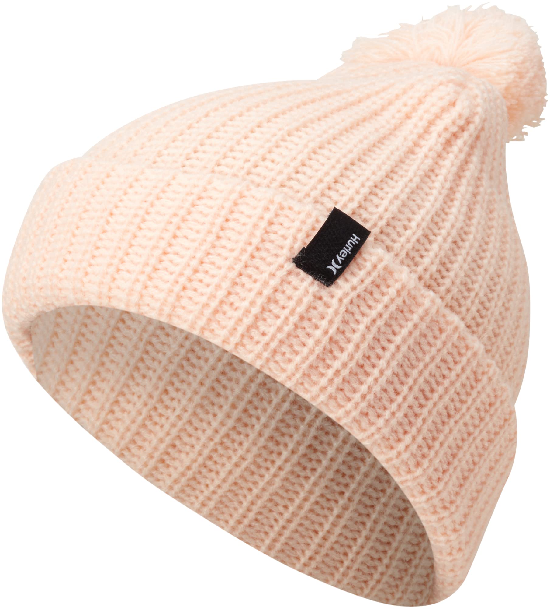 Hurley Women's W Lydia Pom Beanie, Crimson Tint, no Size