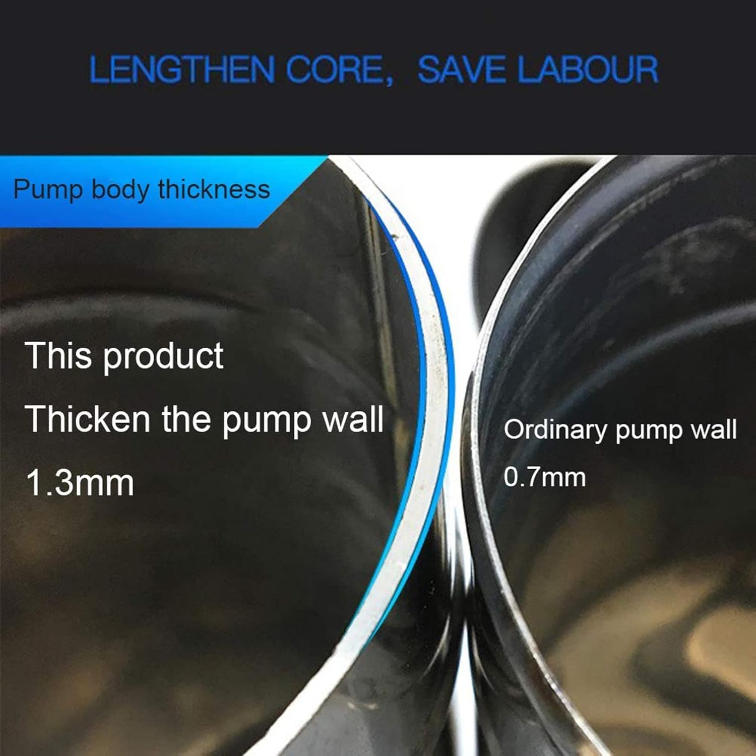 Manual Well Pump, Stainless Steel deep Well Hand Pump Water Suction Pump, Pitcher Pump for Well Water Suction Pump Groundwater, Easy to Use 701