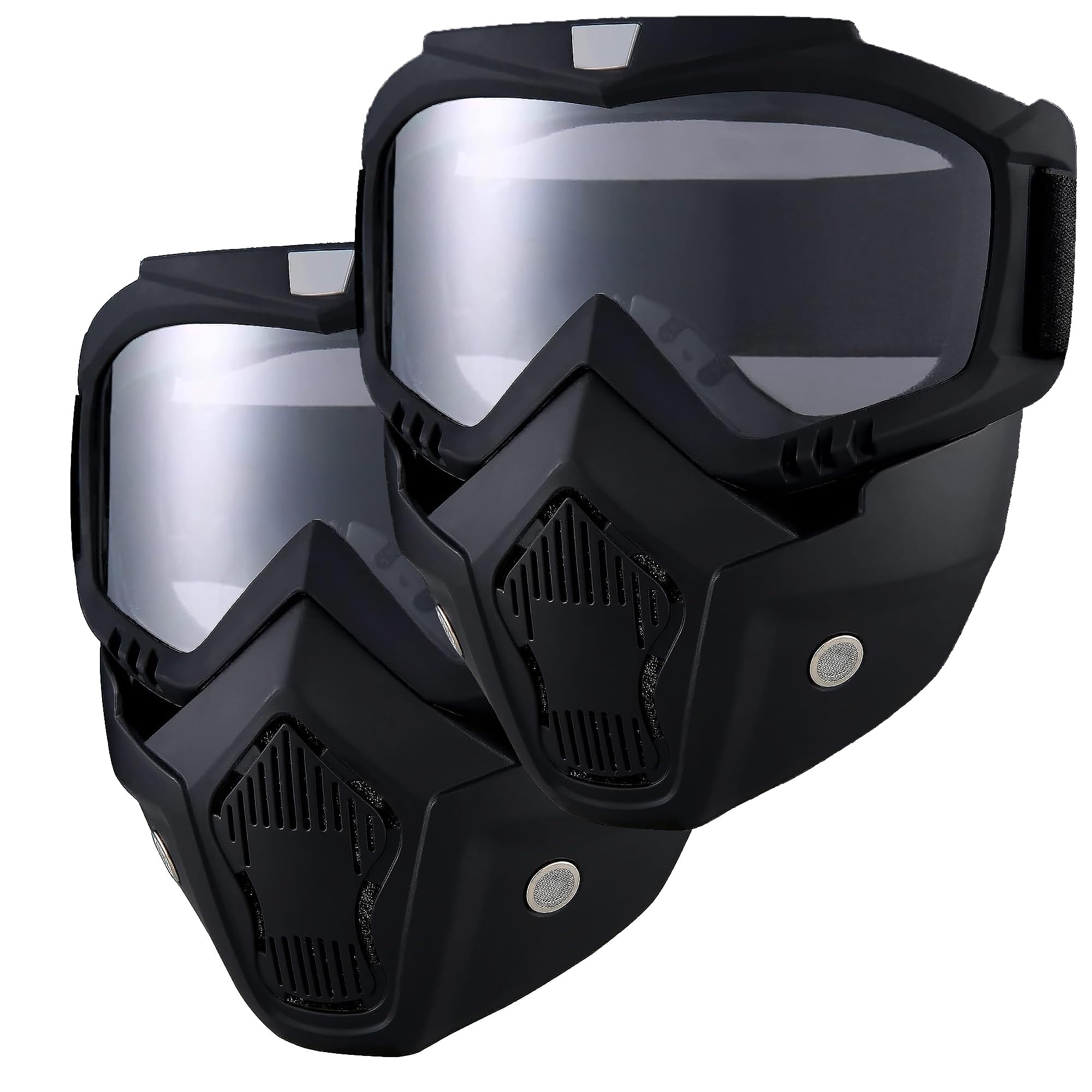 Paintball Mask Anti Fog,Tactical Full Face Mask Ski Mask Goggles Detachable Adjustable,Motorcycle Riding Face Protection