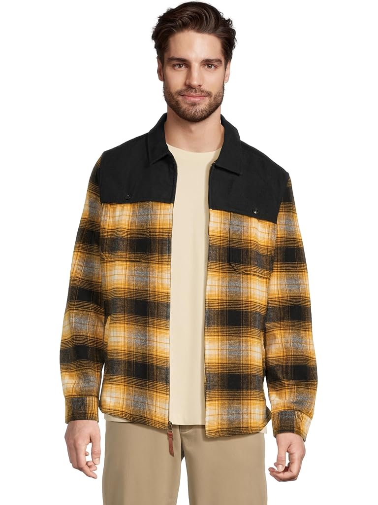 Brown L.L.Bean Signature 1965 Chamois Cloth Stag Jacket Plaid Regular