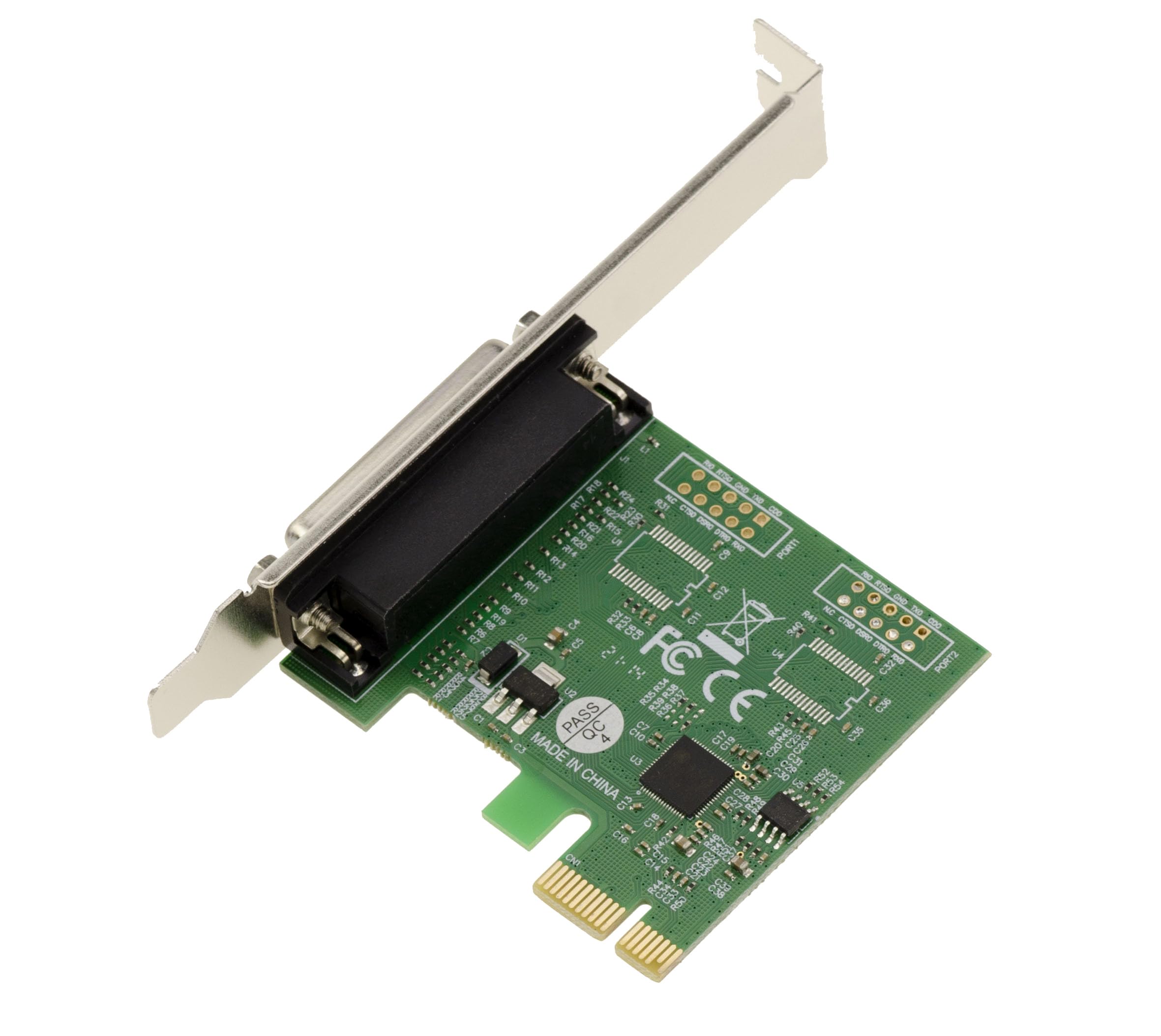 KALEA-INFORMATIQUE Carte contrôleur PCI Express PCIe Parallèle IEEE1284 LPT avec Chipset ASIX. Support SPP ECP, équerres Low et High Profile
