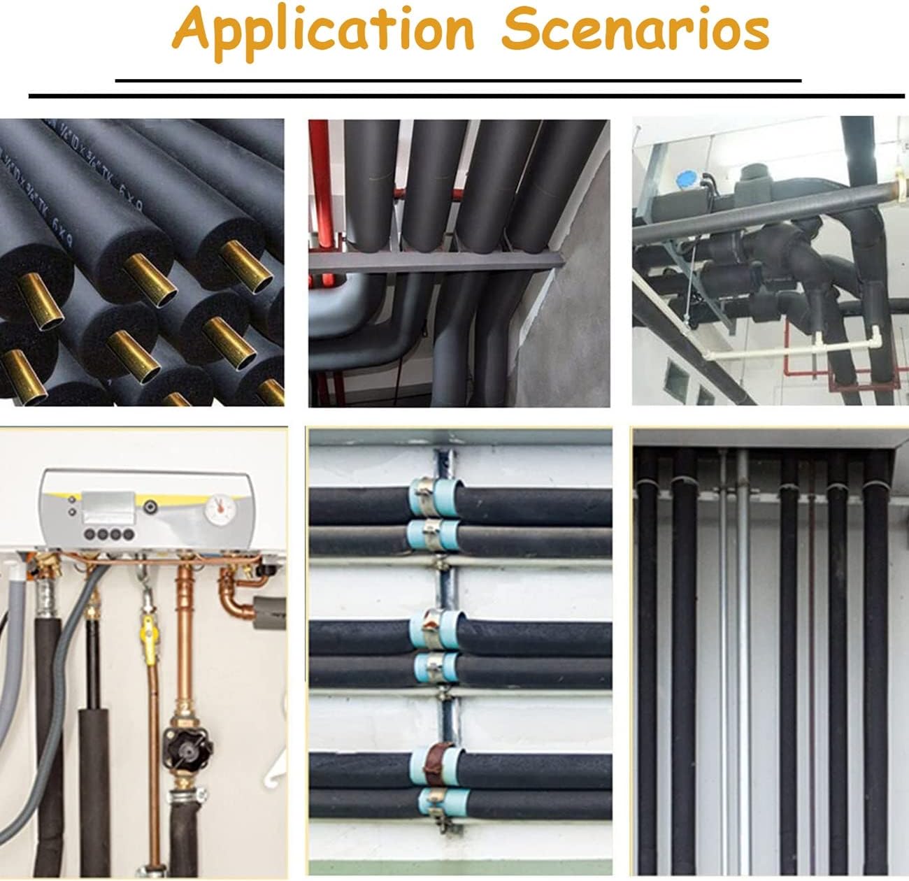 Pipe Insulation Foam, Foam Hose Antifreeze Fire, Solar Tubing Insulation for Utensil Tools Handle Support, 1pcs(25mmx15mmx1.8m)