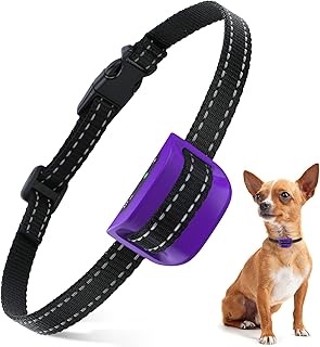MASBRILL Bark Collar Small Dog - Anti Barking Collar Rechargeable No Shock Bark for Small Medium Dogs - Stop Barking Collar with Beep Vibration Bark Control Device Collar
