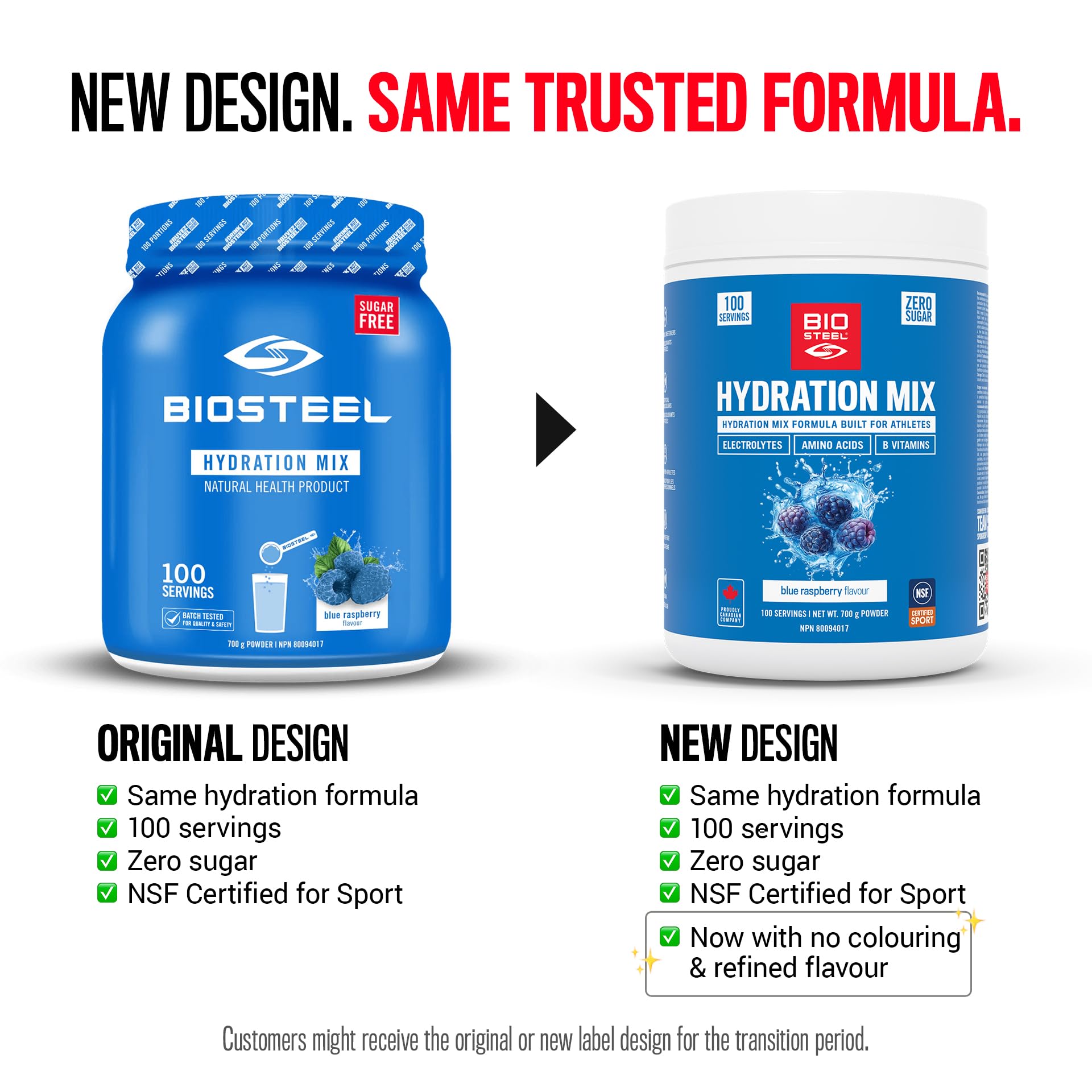 BioSteel Electrolyte Hydration Mix, Blue Raspberry, 100 Servings — Amazon image 2