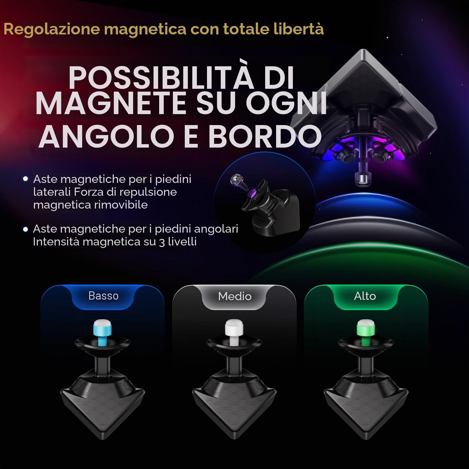 GAN16 Maglev Cubo di Velocità Professionale Magnetico Cubo Gan 3x3, 88 Punti Magnetici Speed Cube per 72 Livelli di Regolazione della Tensione, Adatto a Principianti ed Giocatori Professionisti