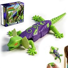 Remote Control Wall Climbing Gecko - 49Ft Range RC Lizard Toy for Kids,Upgraded Suction Type-C Rechargeable 27-Min Playtime Realistic Prank Animal for Boys Girls Age 4-12 Birthday Gift