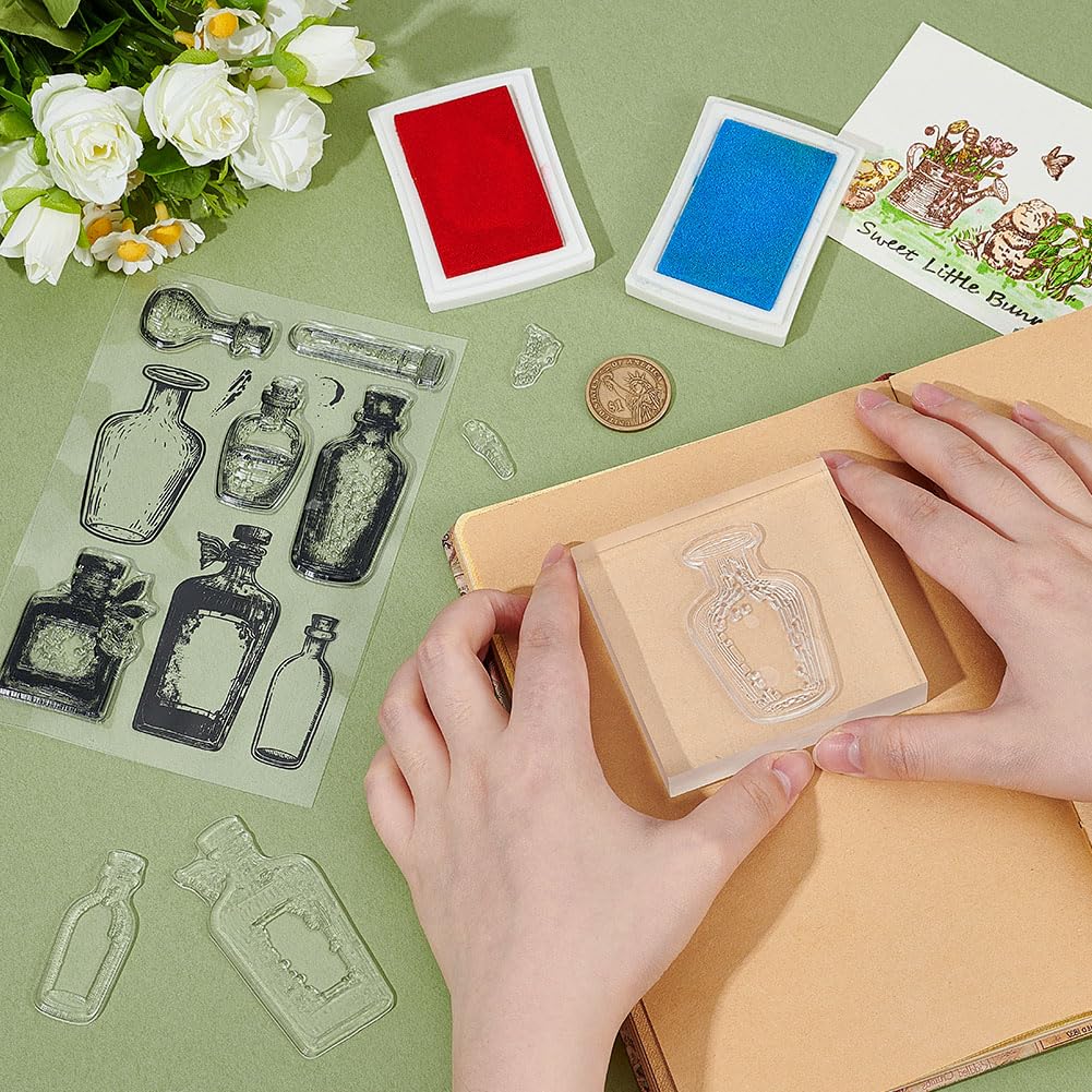 PH PandaHall Tampons En Silicone Transparent Pour La