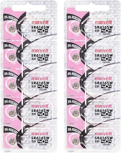 Maxell Batería 321 precio Ea, vendido por paquete de 10