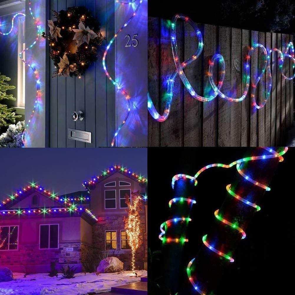 XUEBIN LED Rope Light for Home Decoration | Strip Rope Light with Adapter | Flexible Led Strip Decoration Lights for Diwali & Christmas (10 Meter, Multi-Color)