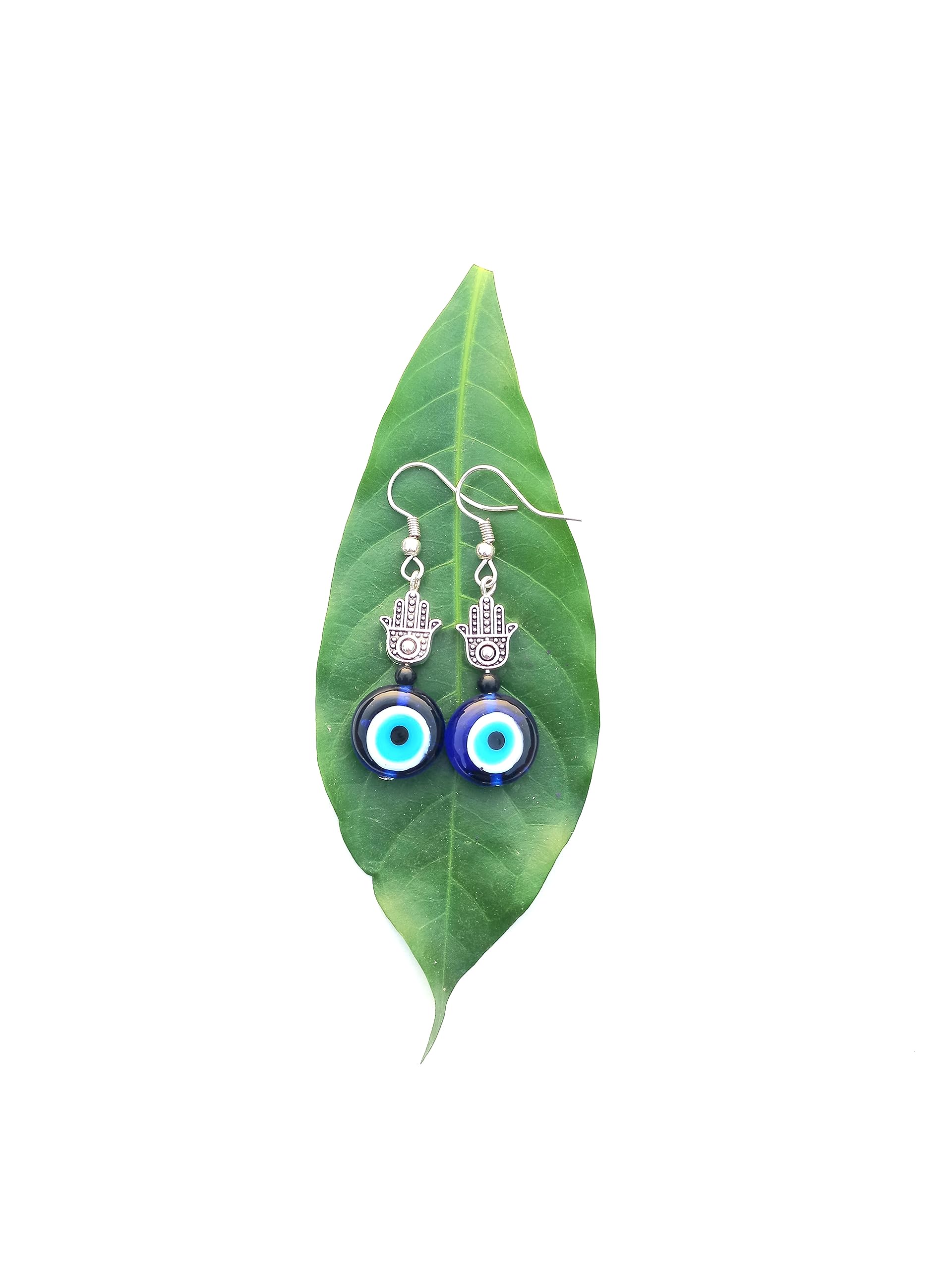 Evil Eye earring for girl & women with hamsa hand charms Evil eye shape blue beads for Good Luck Protect from Negative (B0CCS8HFLX) Amazon Price History, Amazon Price Tracker