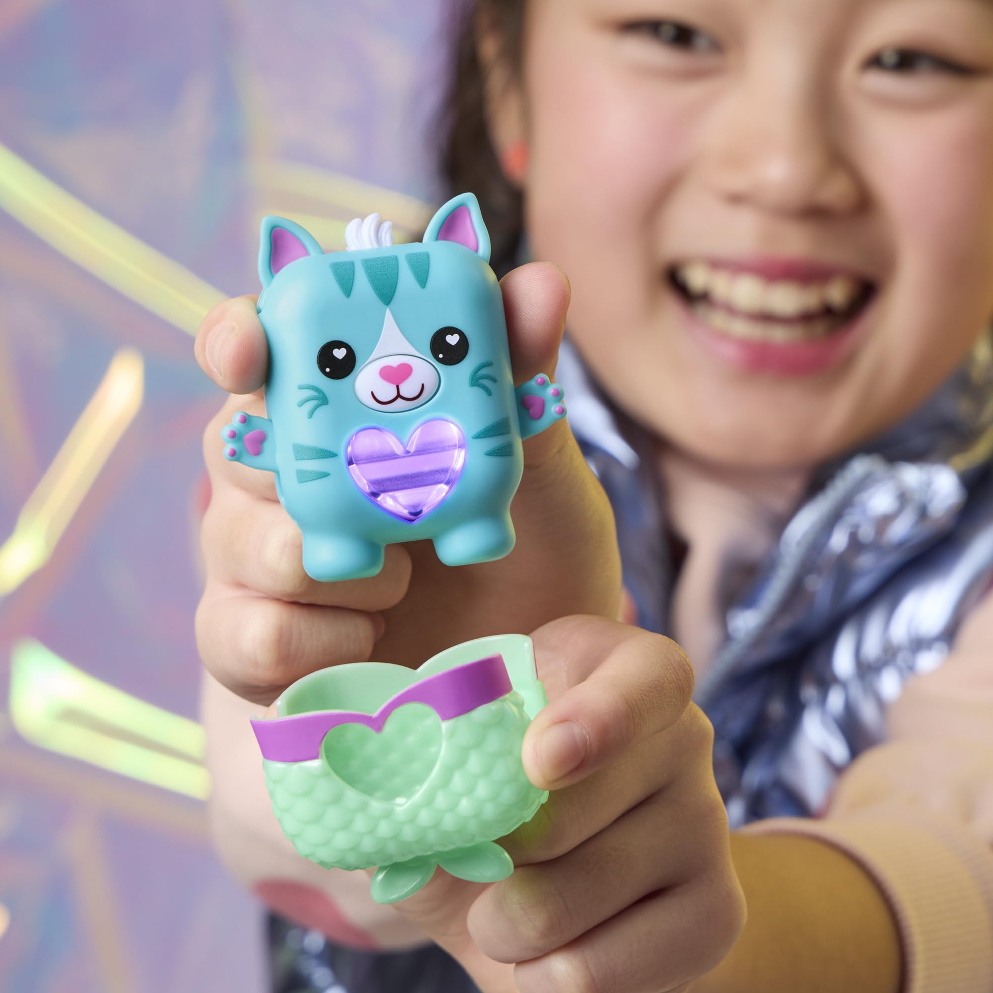 Pawtricia The Blue Kitty, Electronic Pet Cat, 70+ Responses, Interactive Fidget Toys for Girls & Boys Ages 5+ ​