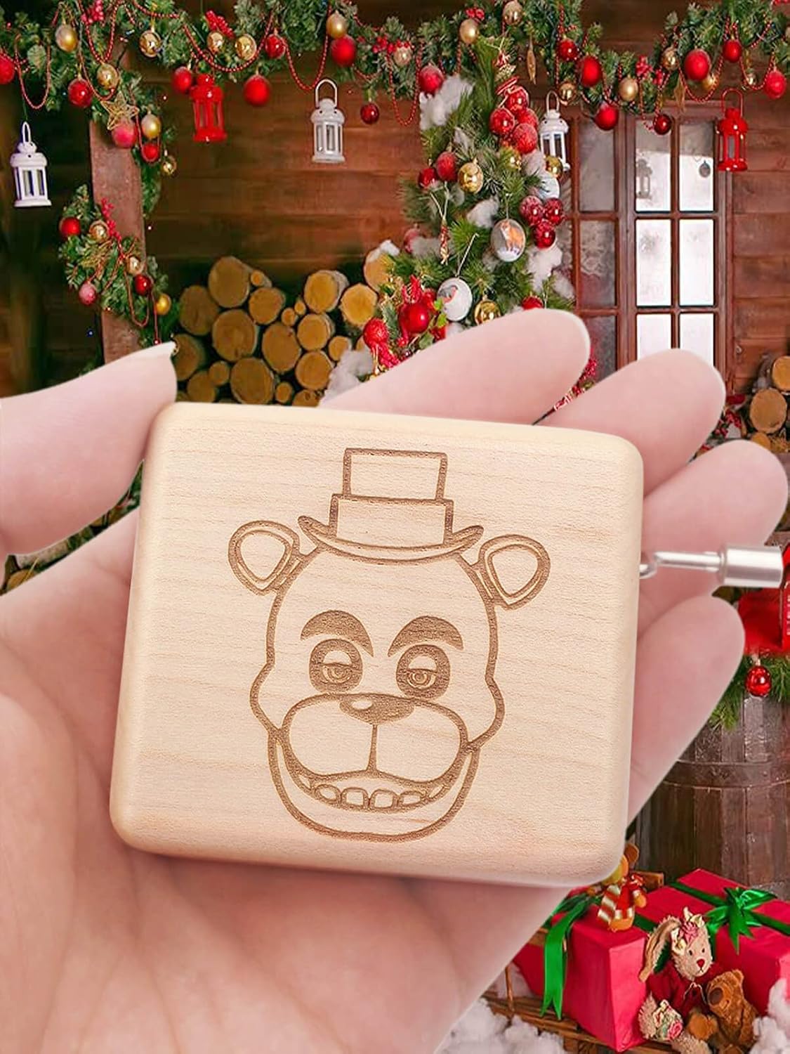 ROSIKING Wooden Music Box Hand Crank Classic Antique Carved Musical Boxes Christmas Birthday Valentine's Day Gifts Plays Toreador