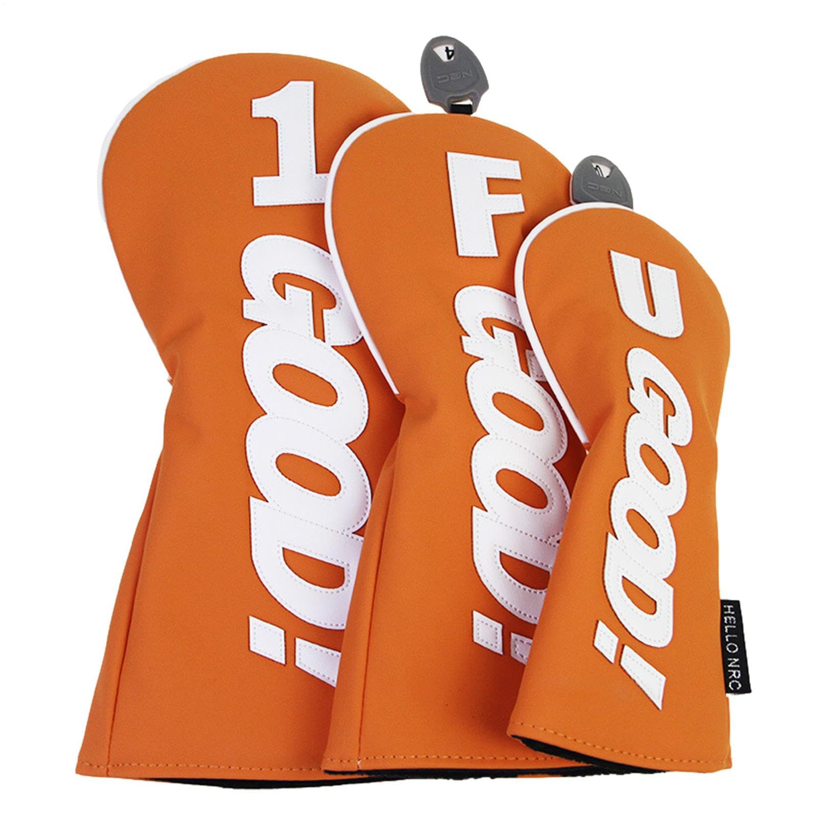 Fundas para cabeza de palo de golf, funda de piel sintética impermeable para palo de golf, accesorios deportivos portátiles para hombres y mujeres