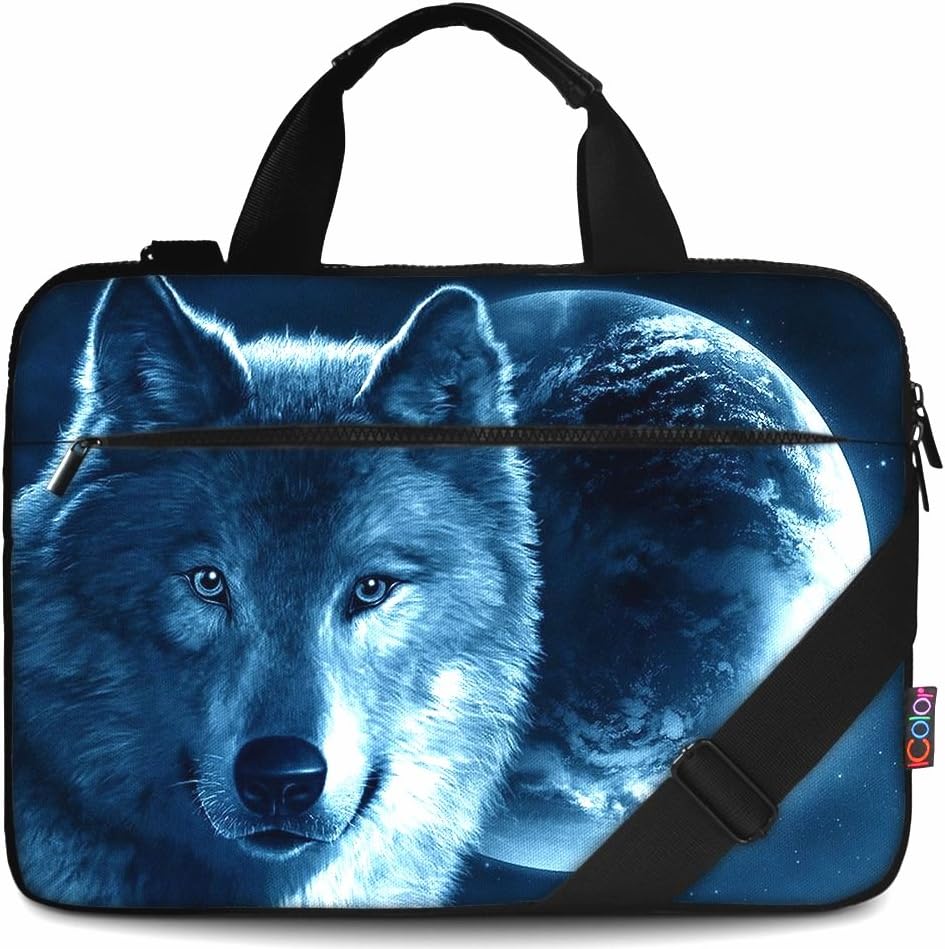 icolor 14" 15" Canvas Laptop Shoulder Messenger Bags