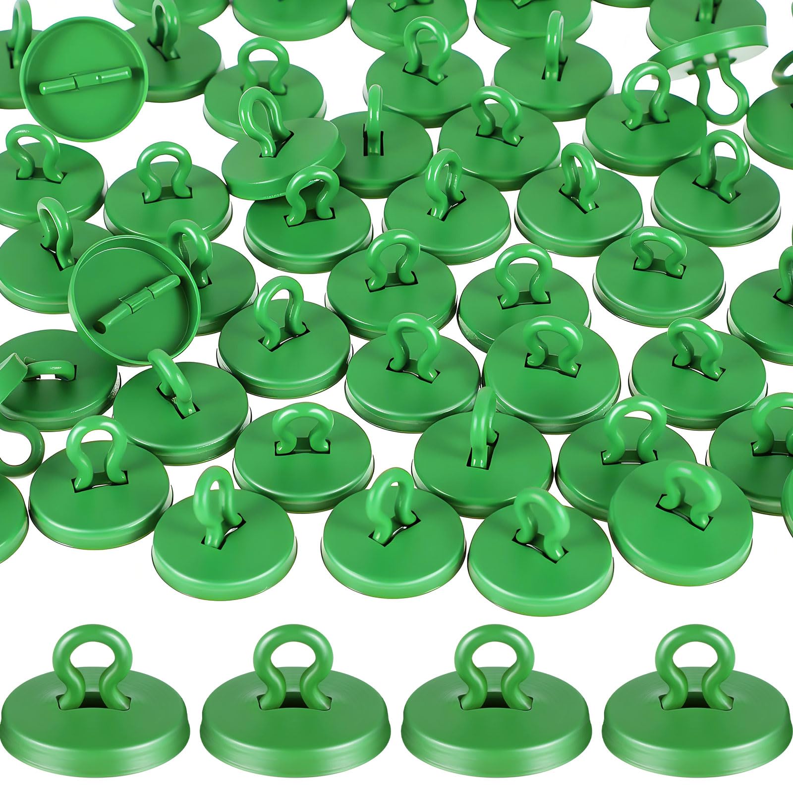 WILLBOND 80 Pieces Trellis Anchors Plant Anchor Kit Hooks for Vine Trellis Anchor Wall Fixture Clips for Climbing Plants Stucco Brick Wall Outdoor Decor Decorations (Green)