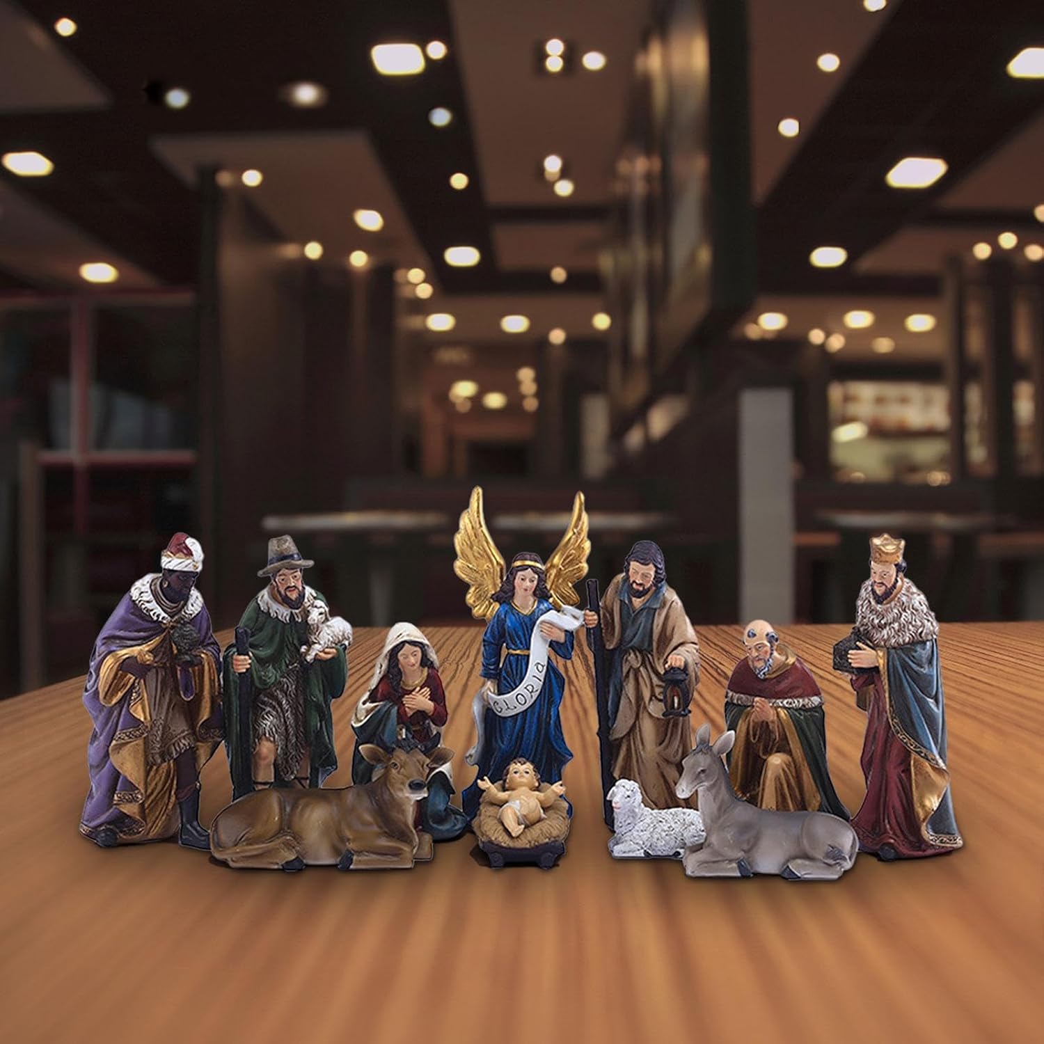Nativity Sets for Christmas Jesus Statue Ornament for Tabletop Religious