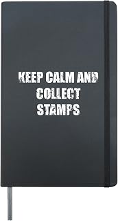 Collecting Stamps: A Serenity Journey for Collectors Hardcover Journal, Black