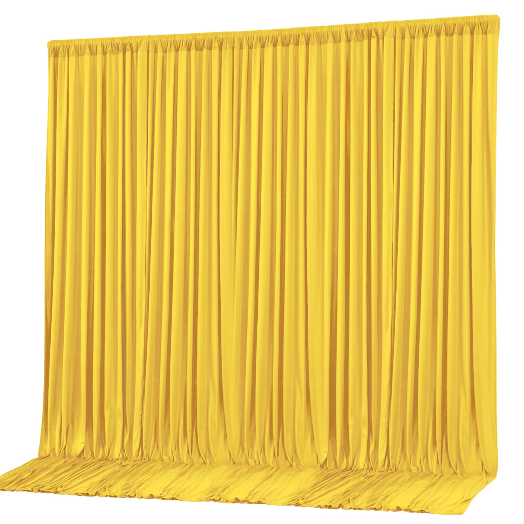 Photo 1 of 10x10ft Yellow Backdrop Curtain Panels for Parties - Wrinkle Free Polyester Photo Curtain Backdrop Wedding Back Drop Fabric Drapes for Party Decorations Background for Photography