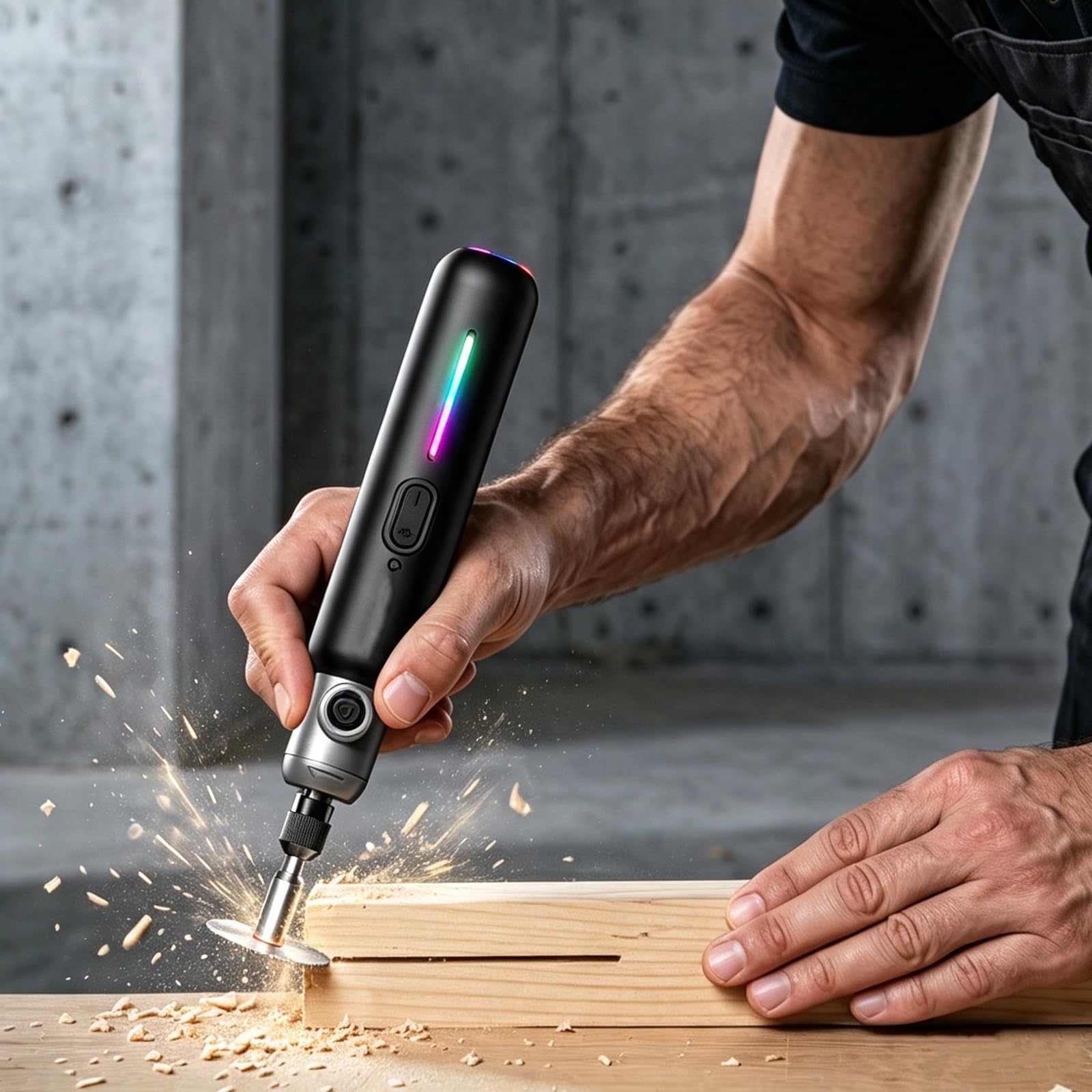 Mini Smerigliatrice Elettrica con Indicatore LED Multicolore